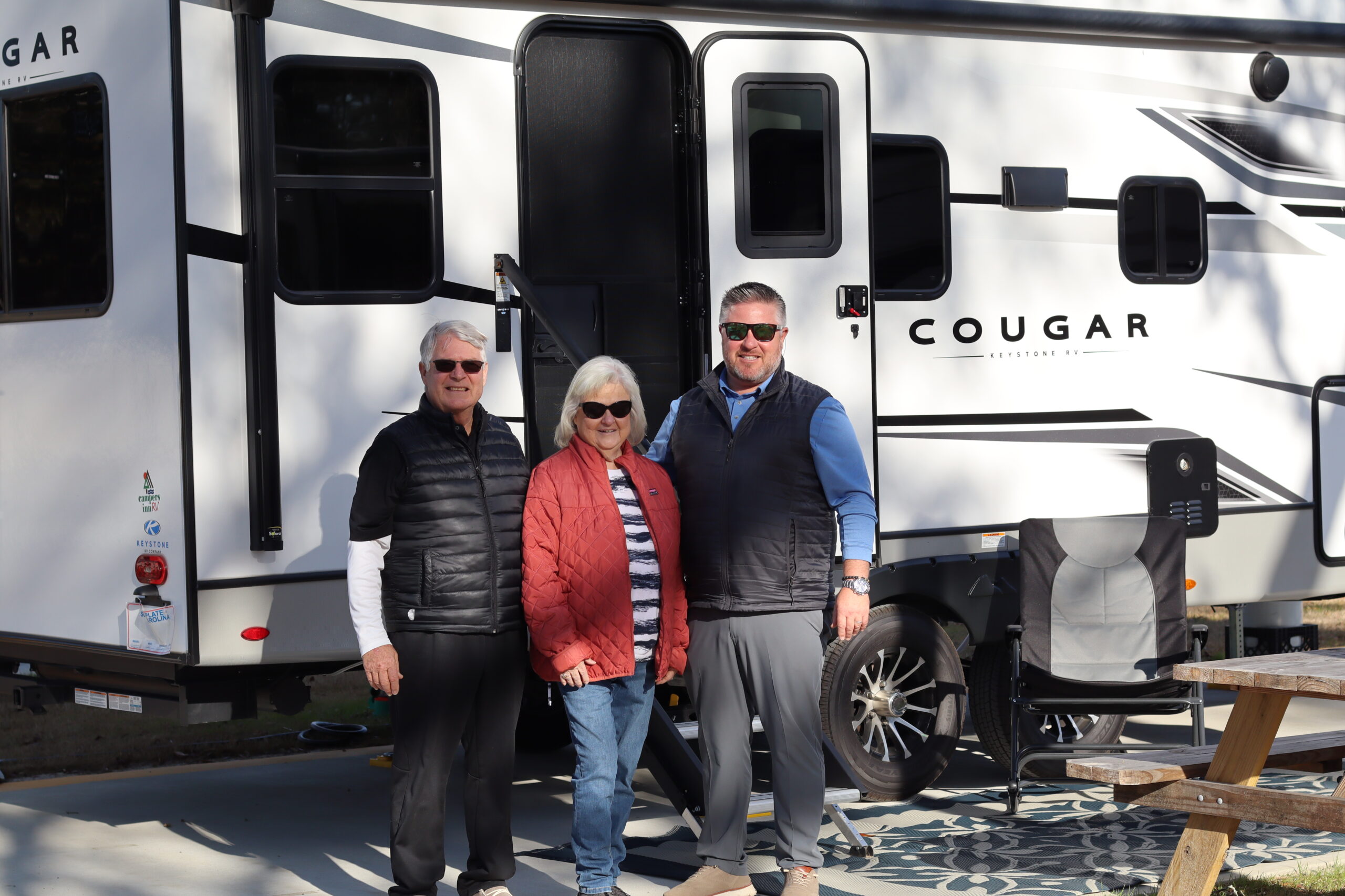 RV site at Crooked Oaks RV Park in Conway, SC