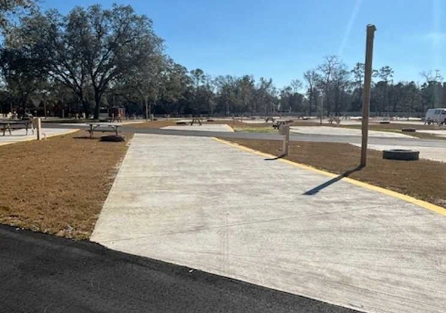 Deluxe Pull Through RV site at Crooked Oaks RV Park in Conway, SC