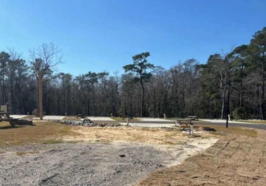 Premium tent site at Crooked Oaks RV Park in Conway, SC